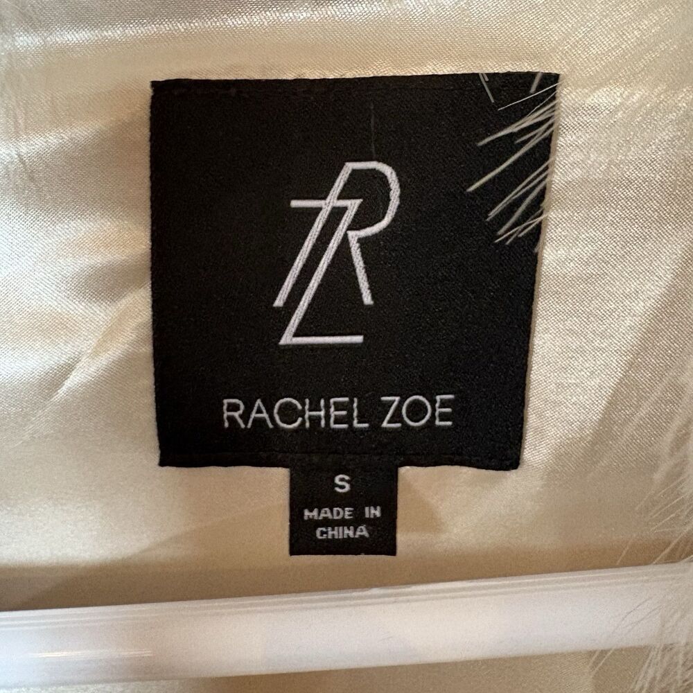 RACHEL ZOE Woman's Faux Fur Satin Lined Vest Super Soft Size Small - Picture 5 of 6